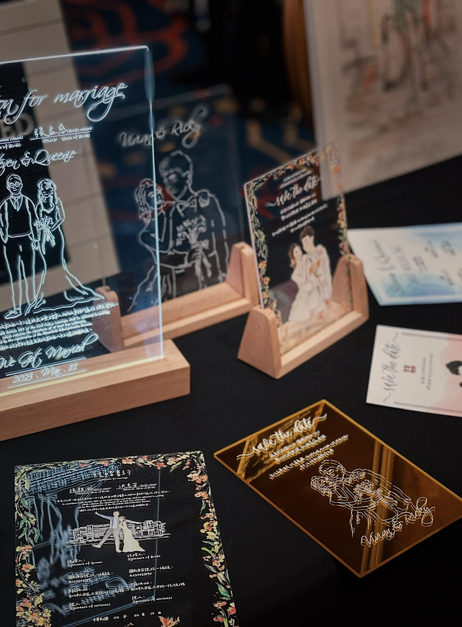 custom-wedding-acrylic-board